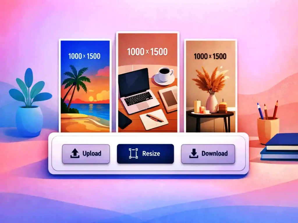 Image Resizer For Pinterest: 11 Powerful Design Boosters 2 Image Resizer For Pinterest showing correctly sized vertical pins